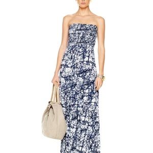 Michael Kors Tie-Dye Strapless Maxi Dress